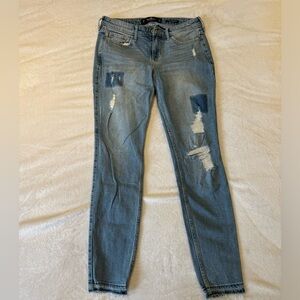 Hollister Patchwork Distressed Jeans